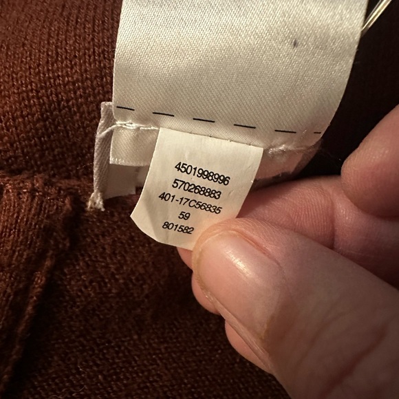 Chicos Faux-Suede Trim Ruana Wrap Size M - Picture 6 of 6